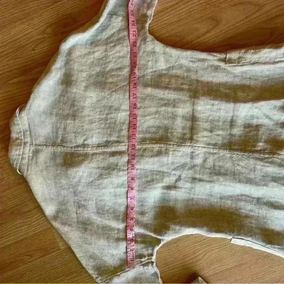 Rachel Zoe Linen Blazer Women’s Size M Beige Lightweight Button Casual Workwear - Picture 6 of 12